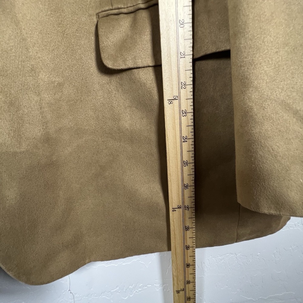 Lauren Ralph Lauren Jacket Mens 44S Beige Blazer Faux Suede Office Sport Coat - Picture 8 of 13
